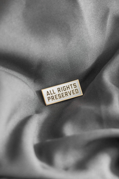 All Rights Preserved Pin (White)